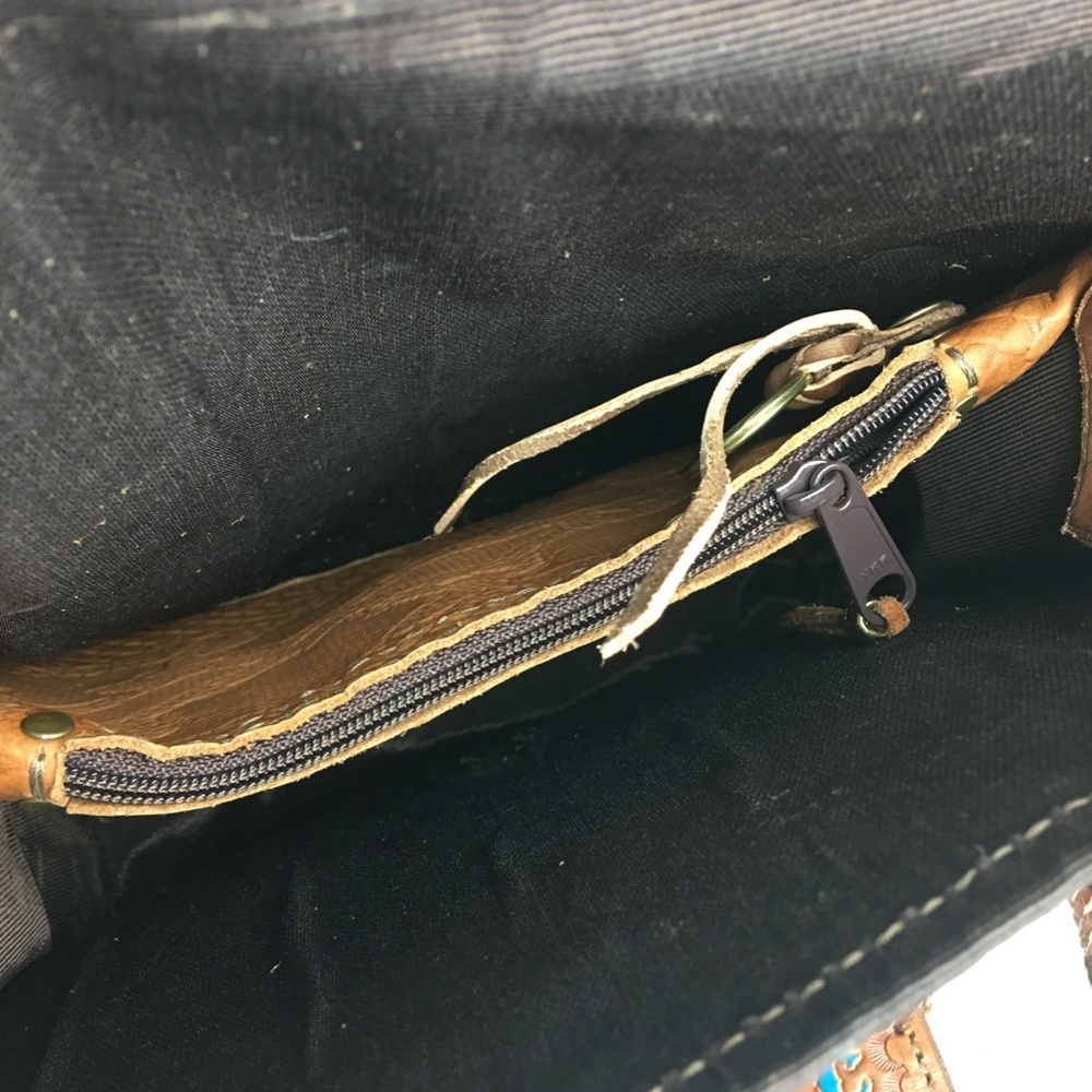 Brown Leather Trio Purse Nicole - Picture 3 of 8